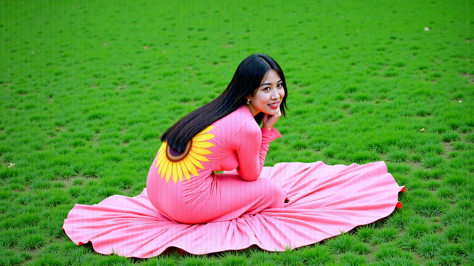 AI-generated face with uncanny artifacts